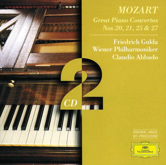 Mozart Piano Concertos 20 21 25 27 Gulda Abbado Vienna Philharmonic